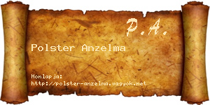 Polster Anzelma névjegykártya